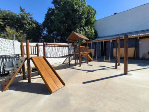 Playground Infantil de Madeira Tratada - Tekmad Modelo TK3