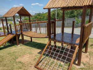 Playground Infantil de Madeira Tratada - Tekmad Modelo TK4