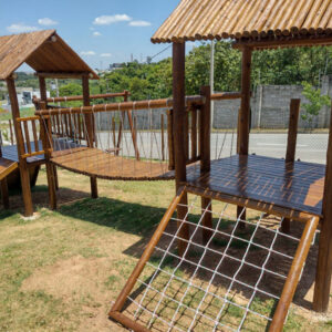 Playground Infantil de Madeira Tratada - Tekmad Modelo TK4